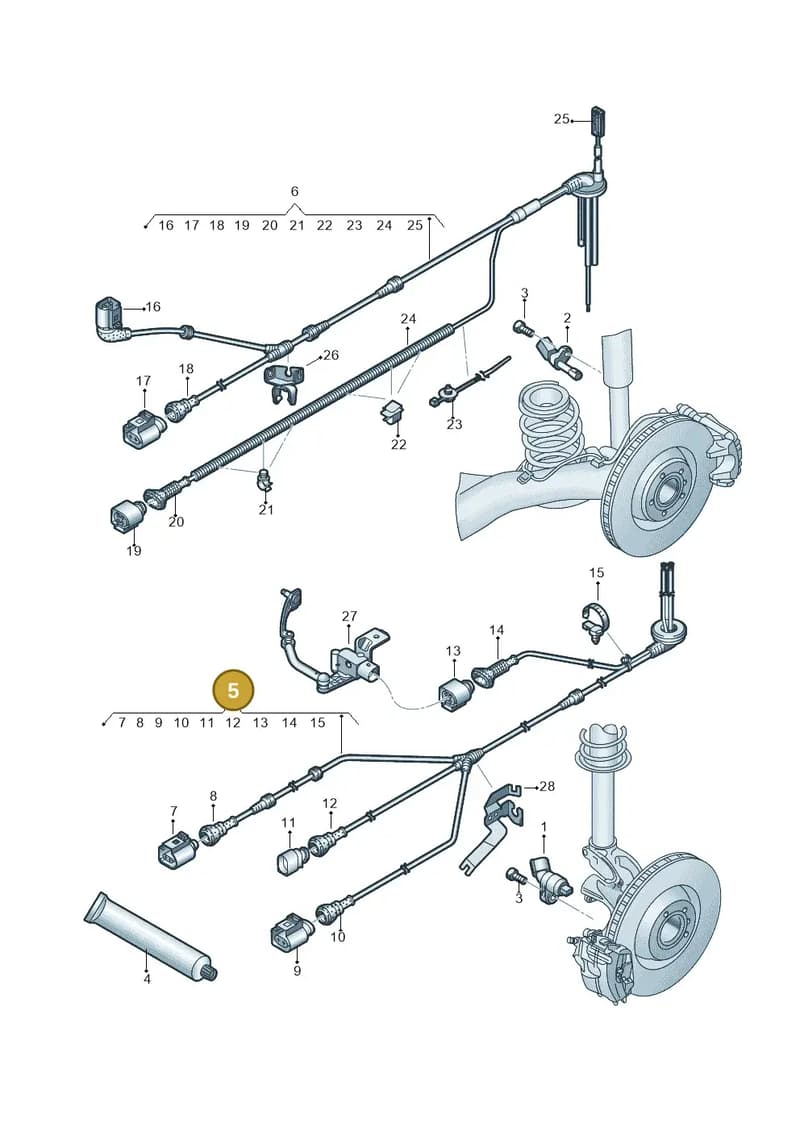 5N0927903Q — Audi RS Q3 (2013-2018) diagram 764927000, position 5