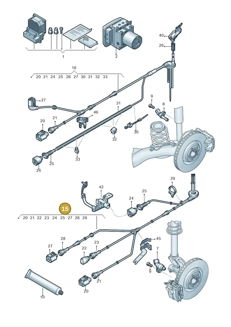 5N0927903Q — Audi Q3 1.4 (2016-) diagram 728927000, position 15