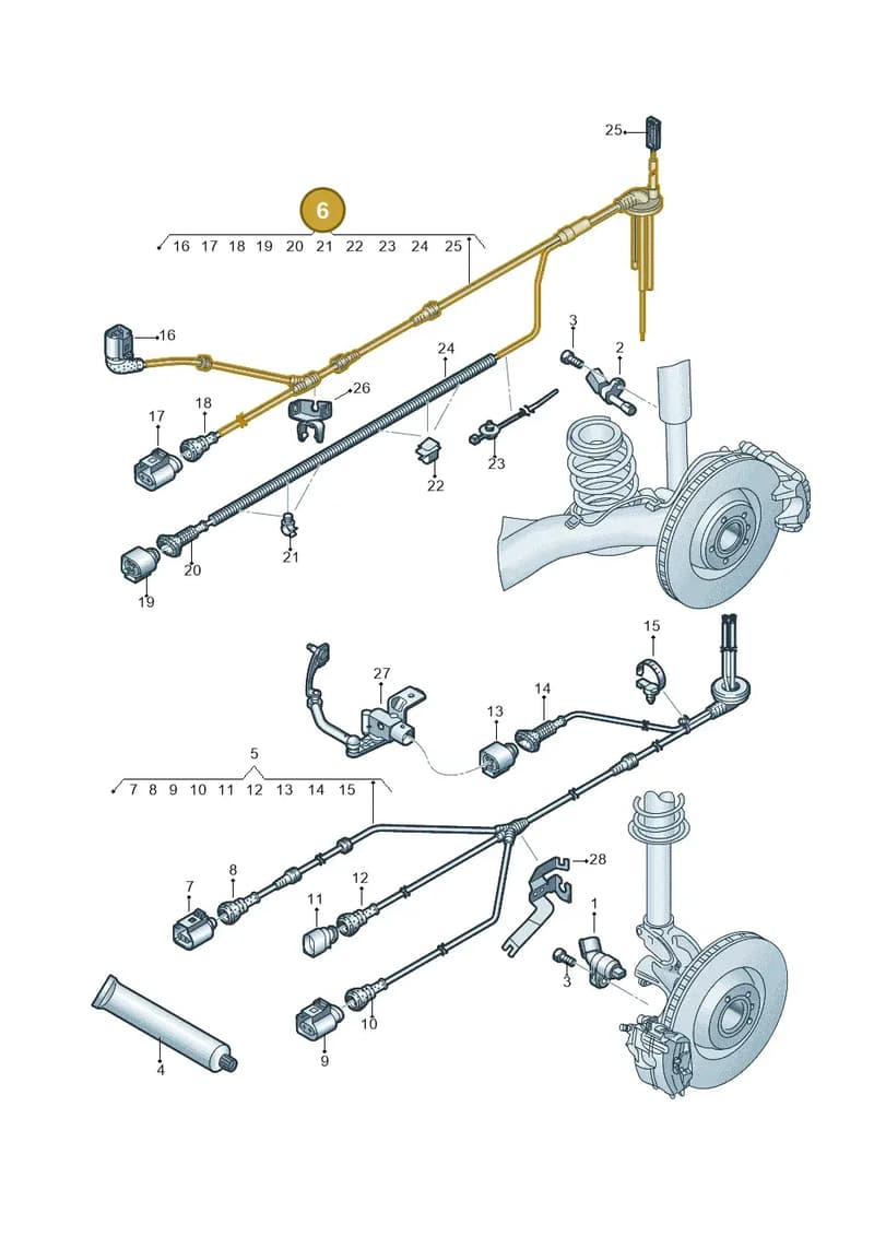 5N0927904D — Audi RS Q3 (2013-2018) diagram 764927000, position 6