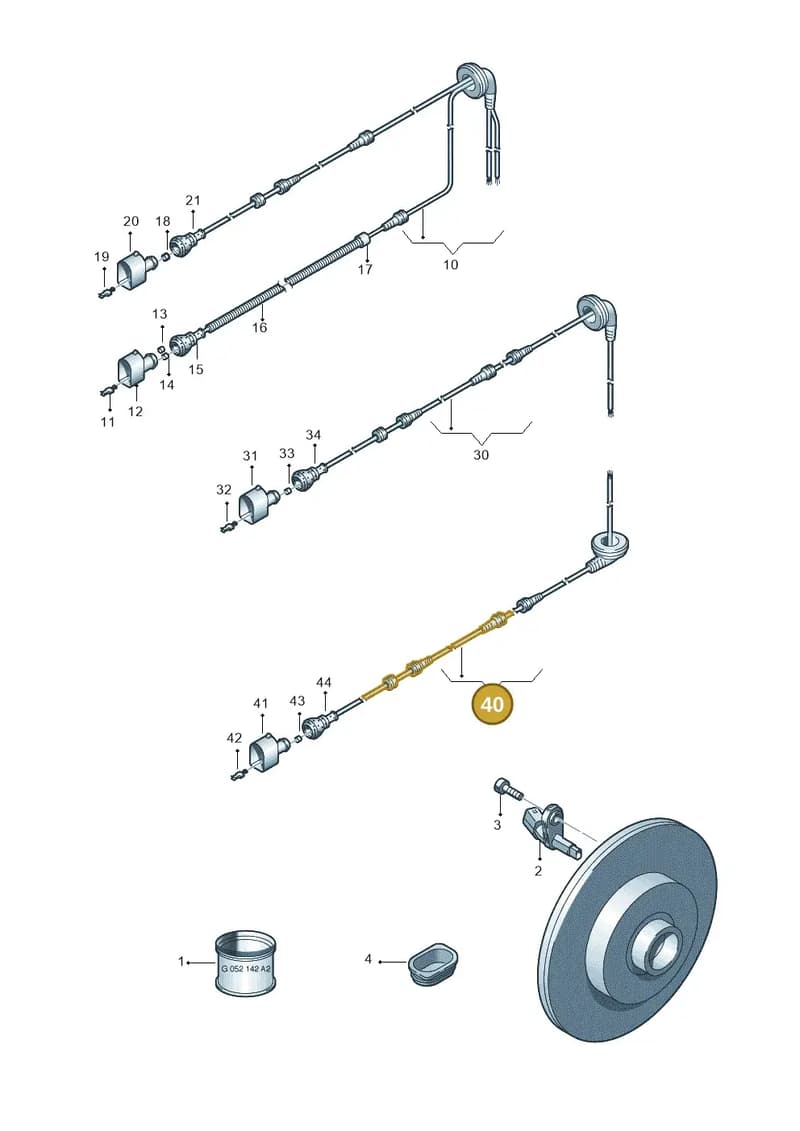 5N0927904S — Volkswagen TIGUAN                 08> (2007-) diagram 409927010, position 40