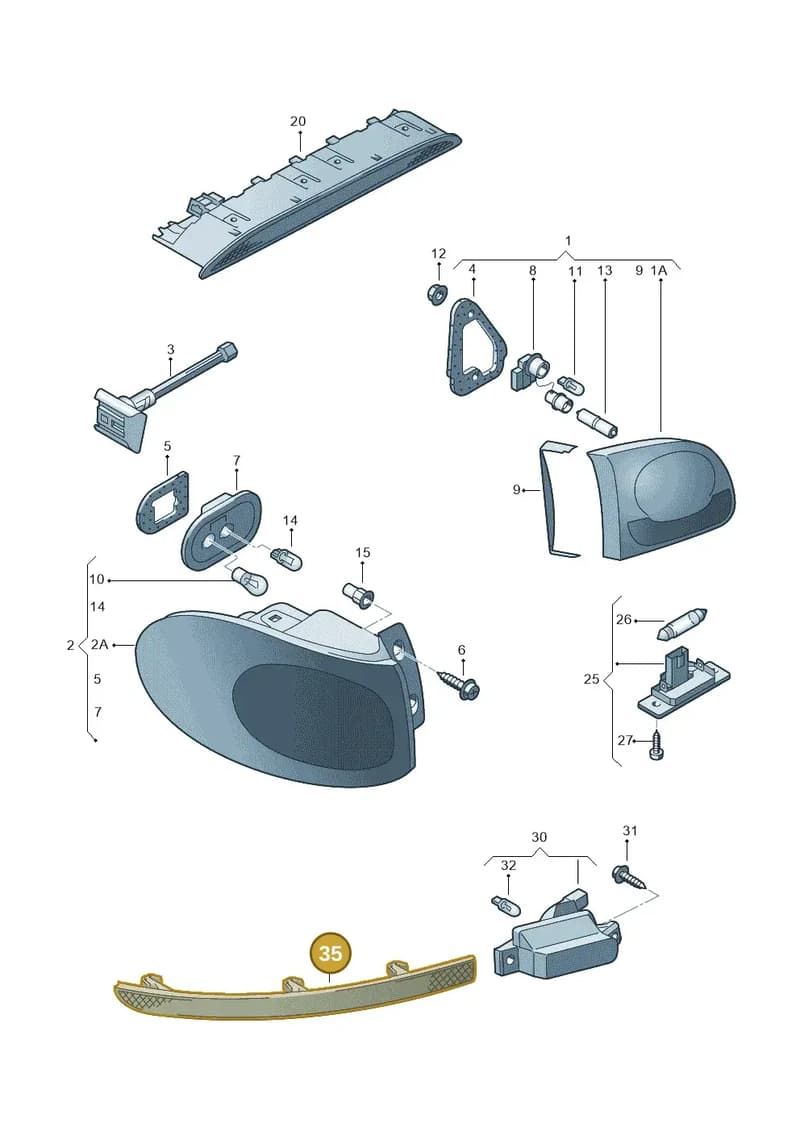 5N0945106 — Volkswagen TIGUAN                 08> (2007-) diagram 634945000, position 35