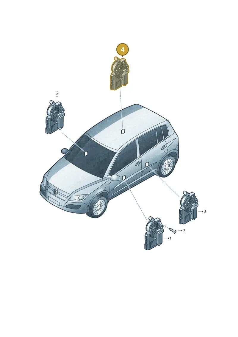 5N0959704GVW1 — Volkswagen Tiguan (2011-2018) diagram 719959120, position 4