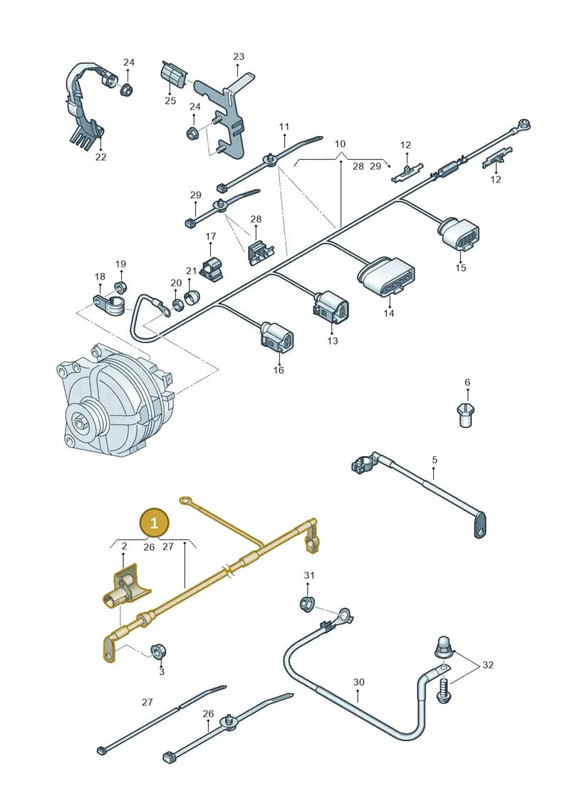 5N0971228 — Audi Q3 (2014-2019) diagram 855972000, position 1