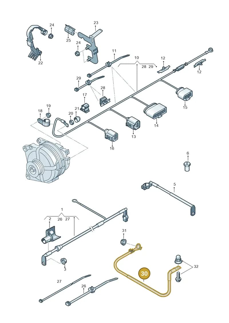 5N0971250N — Audi Q3 (2014-2019) diagram 855972000, position 30