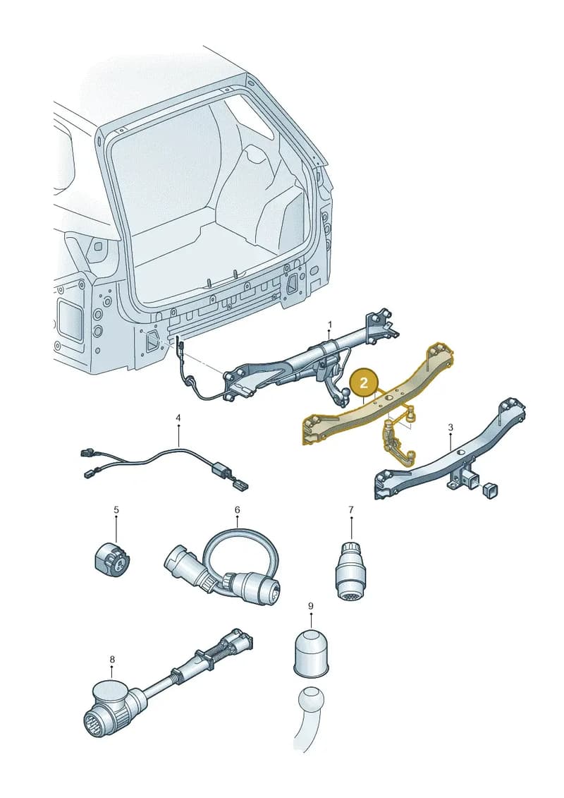 5NA092103G — Volkswagen Tiguan (2017-) diagram 439071010, position 2