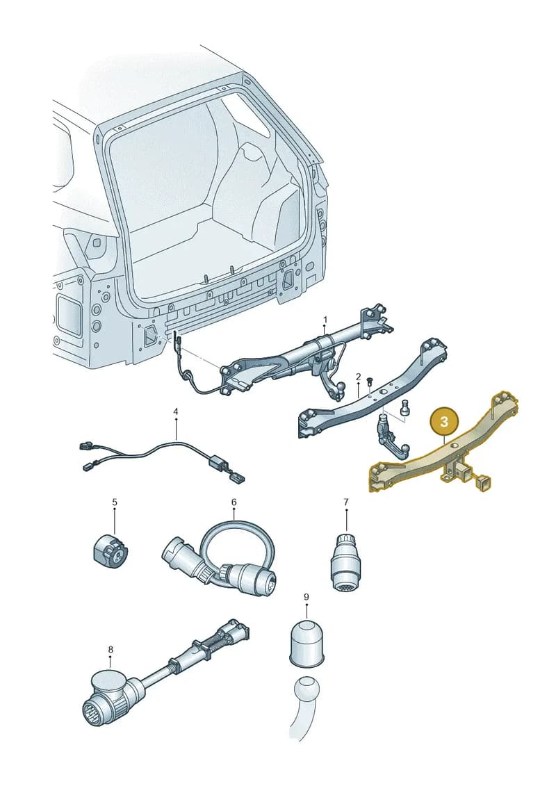 5NA092136B — Volkswagen Tiguan (2017-) diagram 439071010, position 3
