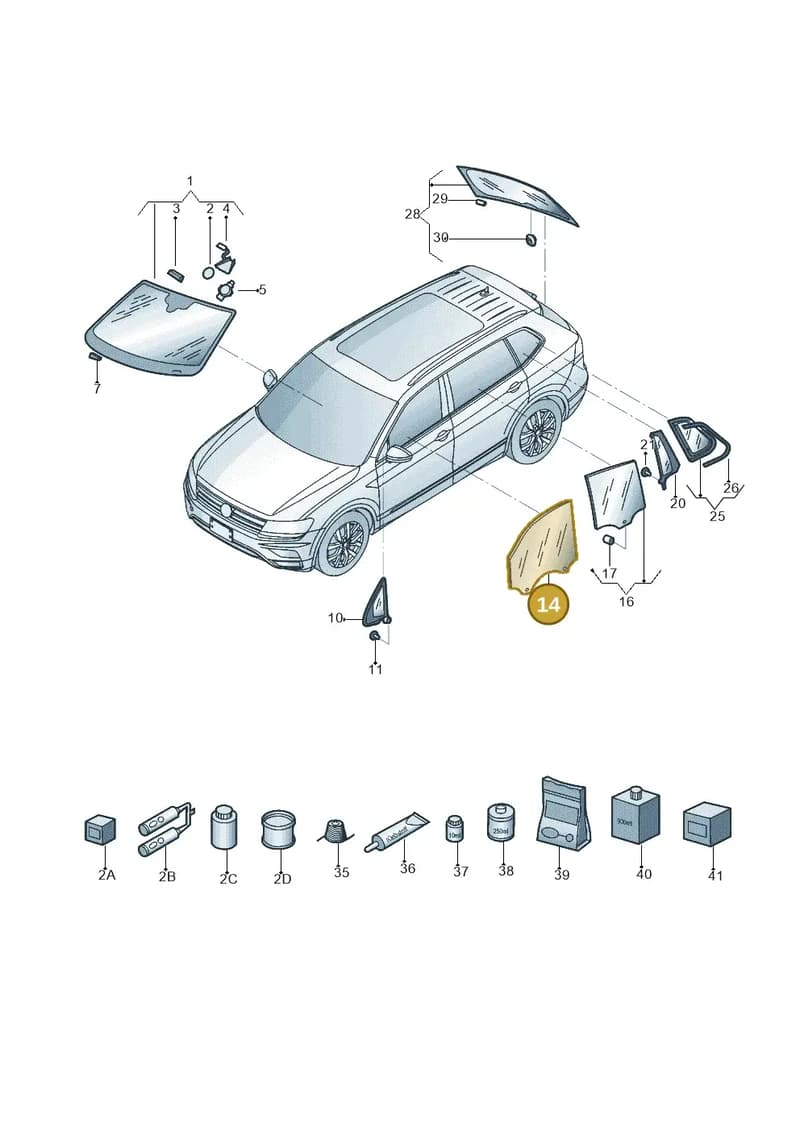 5NA845202E — SEAT Tarraco (2018-2024) diagram 833845000, position 14