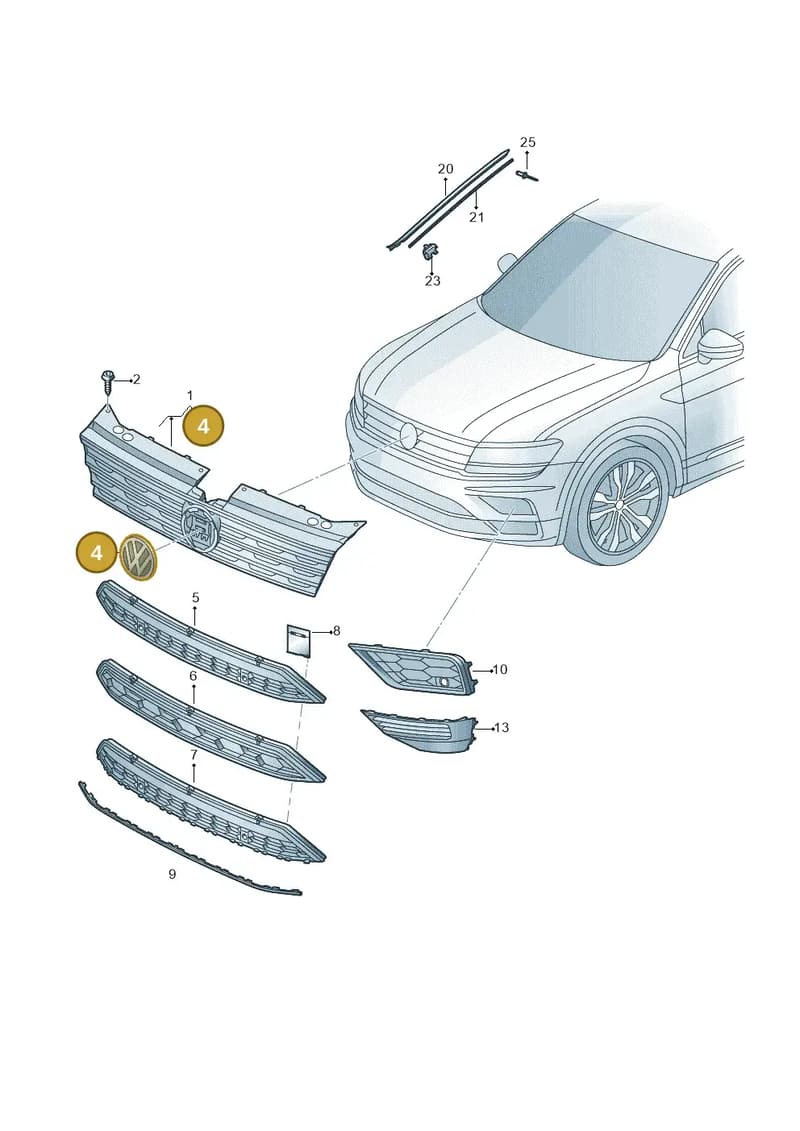 5NA853601LDPJ — Volkswagen Tiguan 2.0 4Motion (2017-2024) diagram 884853000, position 4
