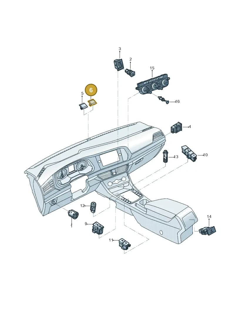 5NA919068 — Volkswagen Taos 1.4 (2021-2023) diagram 431941500, position 6