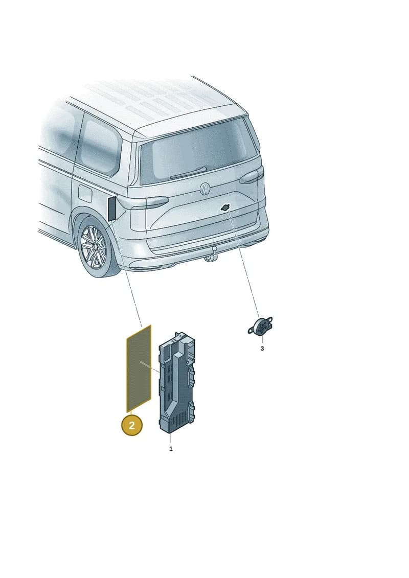 5NA971799 — Volkswagen Multivan (2021-2025) diagram 7t0909200, position 2