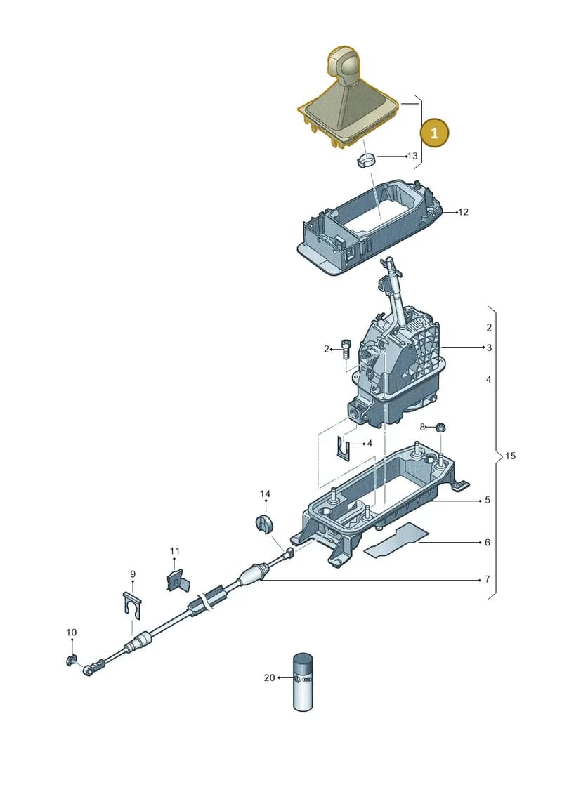 5NB713203MMXO — Volkswagen Tiguan 2.0 4Motion (2016-2024) diagram 746713210, position 1
