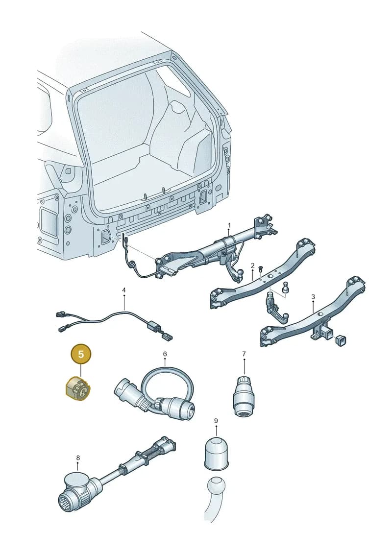 5NN055203B — Volkswagen Tiguan (2017-) diagram 439071010, position 5