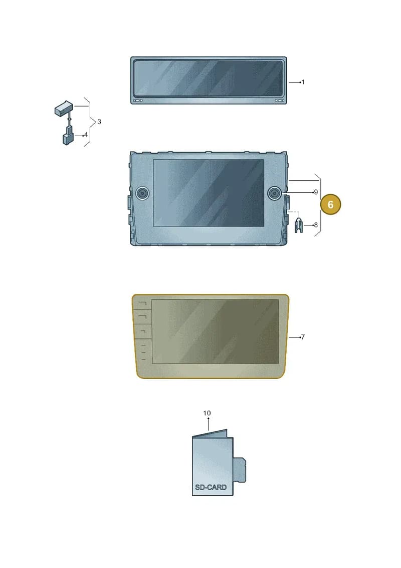 5NN919605C — Volkswagen Transporter Single Cab (2019-2024) diagram 793035010, position 6