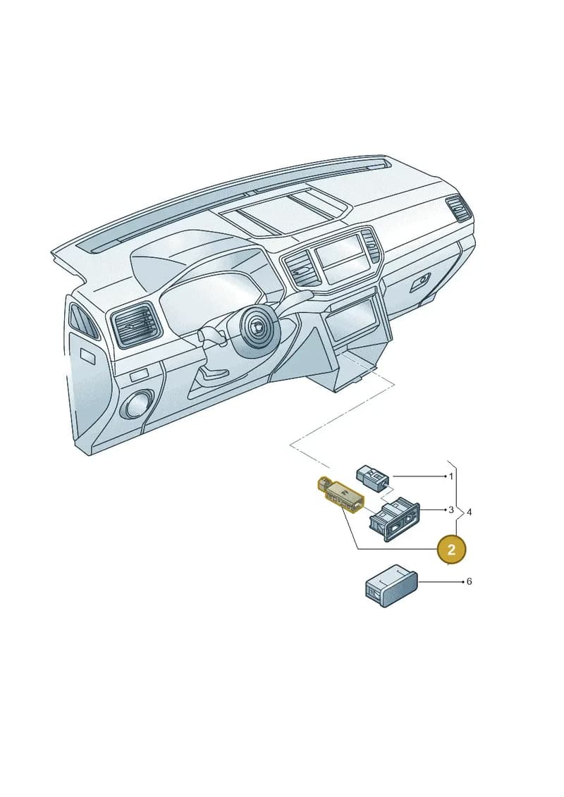 5Q0035726E — Volkswagen Amarok (2022-) diagram 894035780, position 2