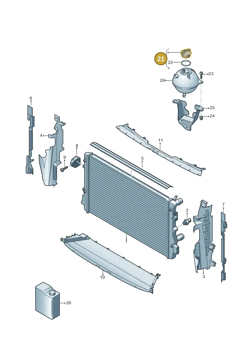 5Q0121321 — SEAT Tarraco (2018-2024) diagram 884122200, position 21
