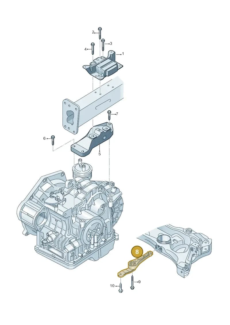 5Q0199855AH — Volkswagen Arteon (2017-2025) diagram 828199390, position 8