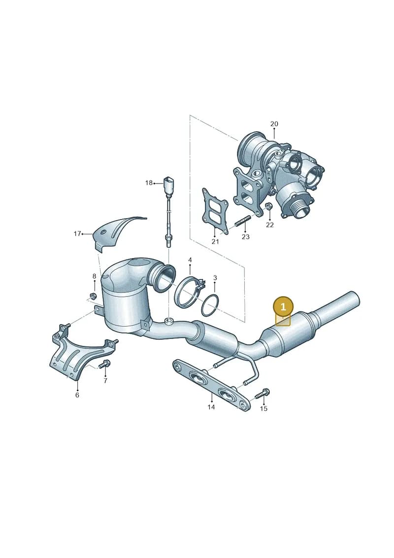 5Q0254502D — Audi A3 Sportback (2019-2025) diagram 592253360, position 1