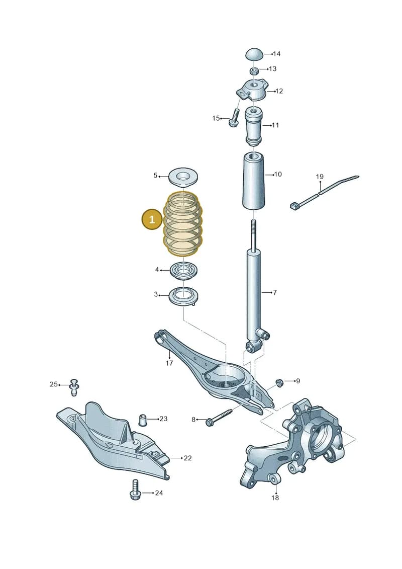 5Q0511115T — Skoda Octavia (2017-2020) diagram 746511150, position 1