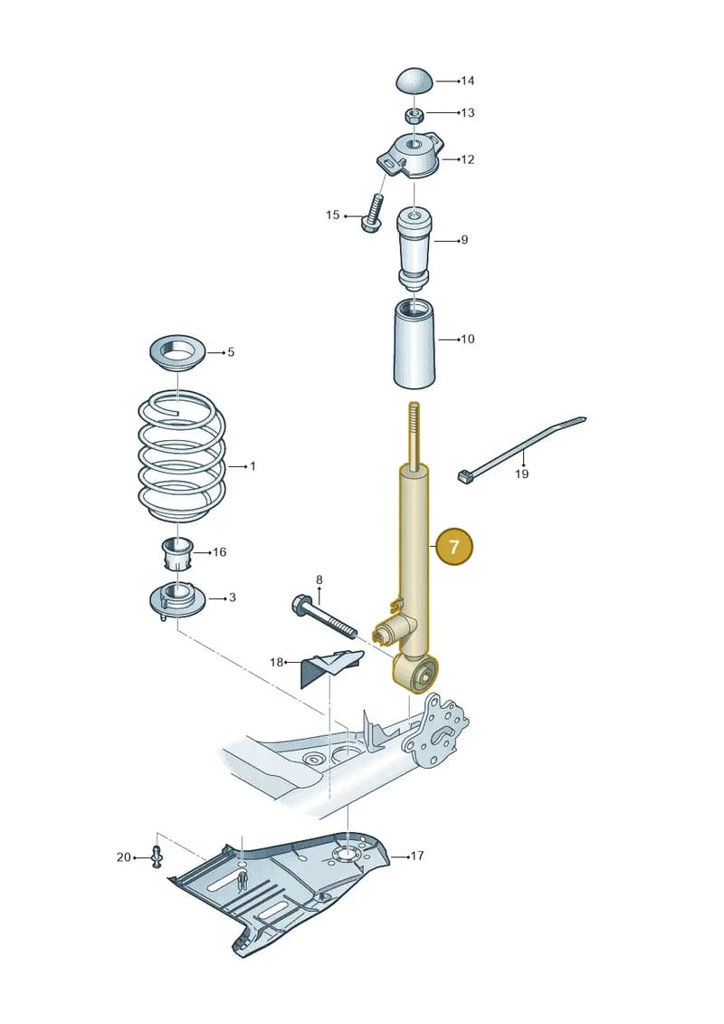 5Q0513049GJ — SEAT Leon ST (2016-2020) diagram 746511000, position 7