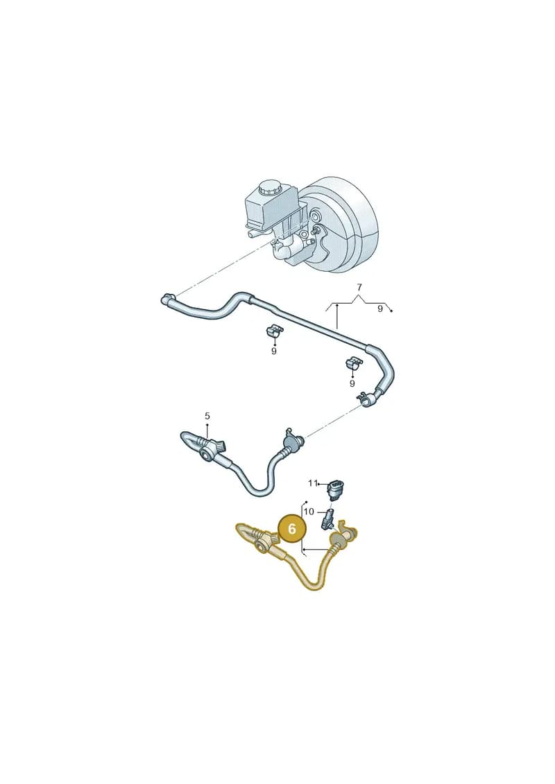 5Q0612041CF — Volkswagen T-Roc BlueMotion (2017-2024) diagram 813611700, position 6