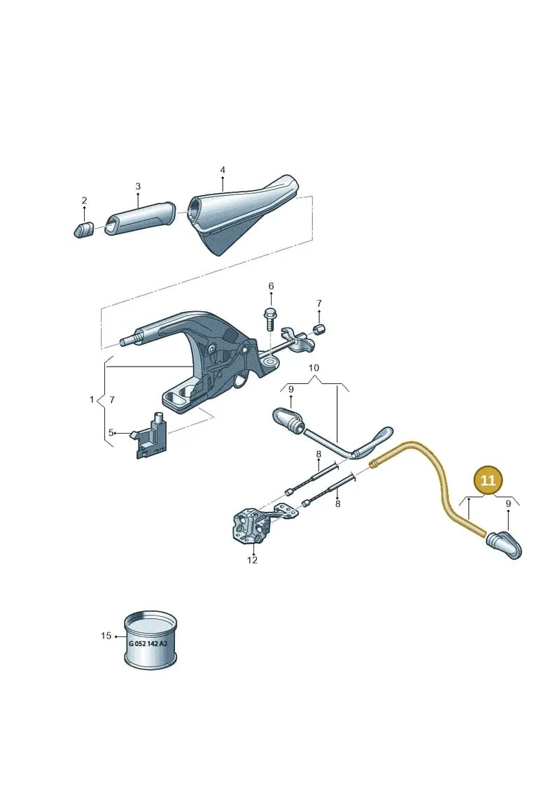 5Q0711949P — Volkswagen Golf 1.6 (2015-2019) diagram 781711500, position 11