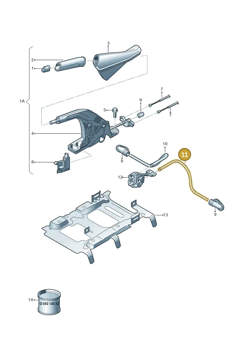 5Q0711950J — SEAT Leon ST (2012-) diagram 754711500, position 11