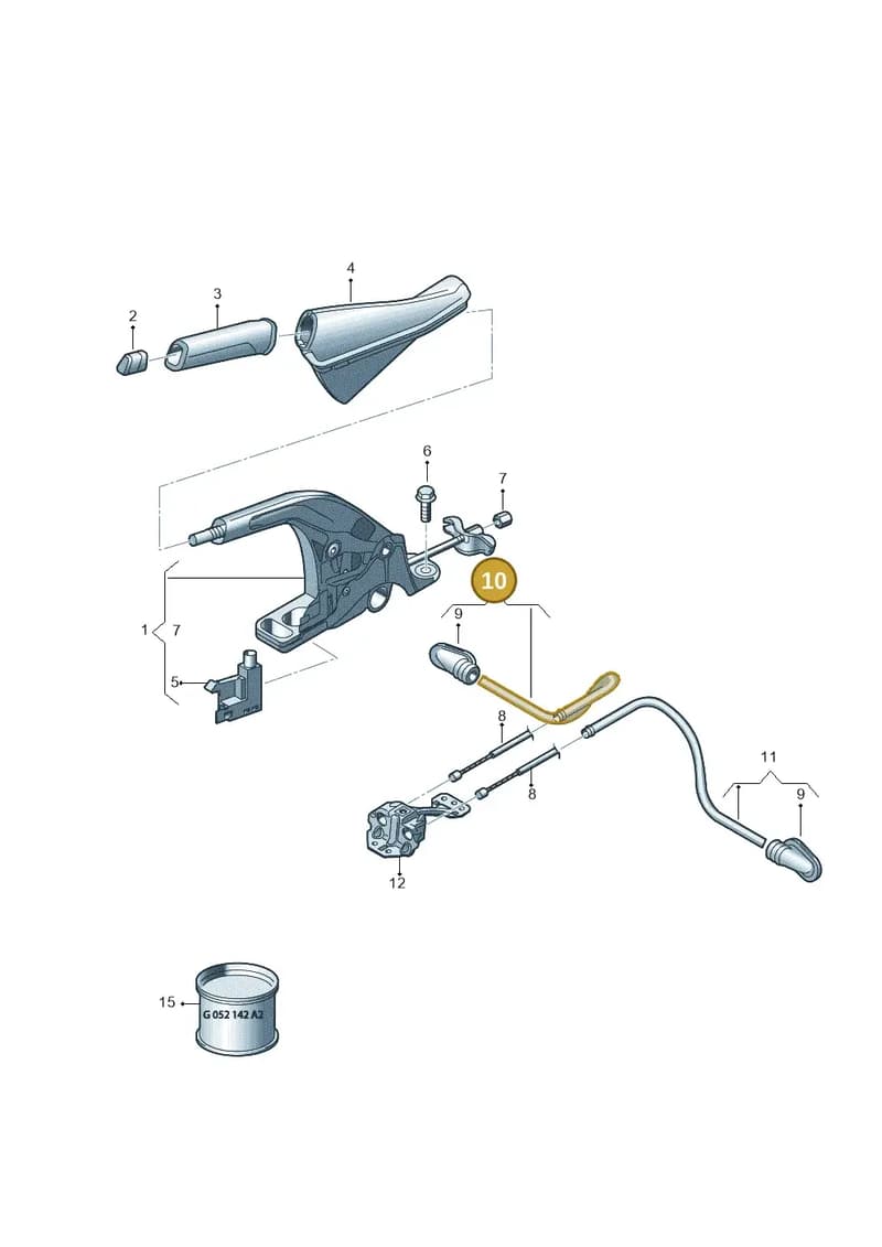 5Q0711950P — Volkswagen Golf 1.6 (2015-2019) diagram 781711500, position 10
