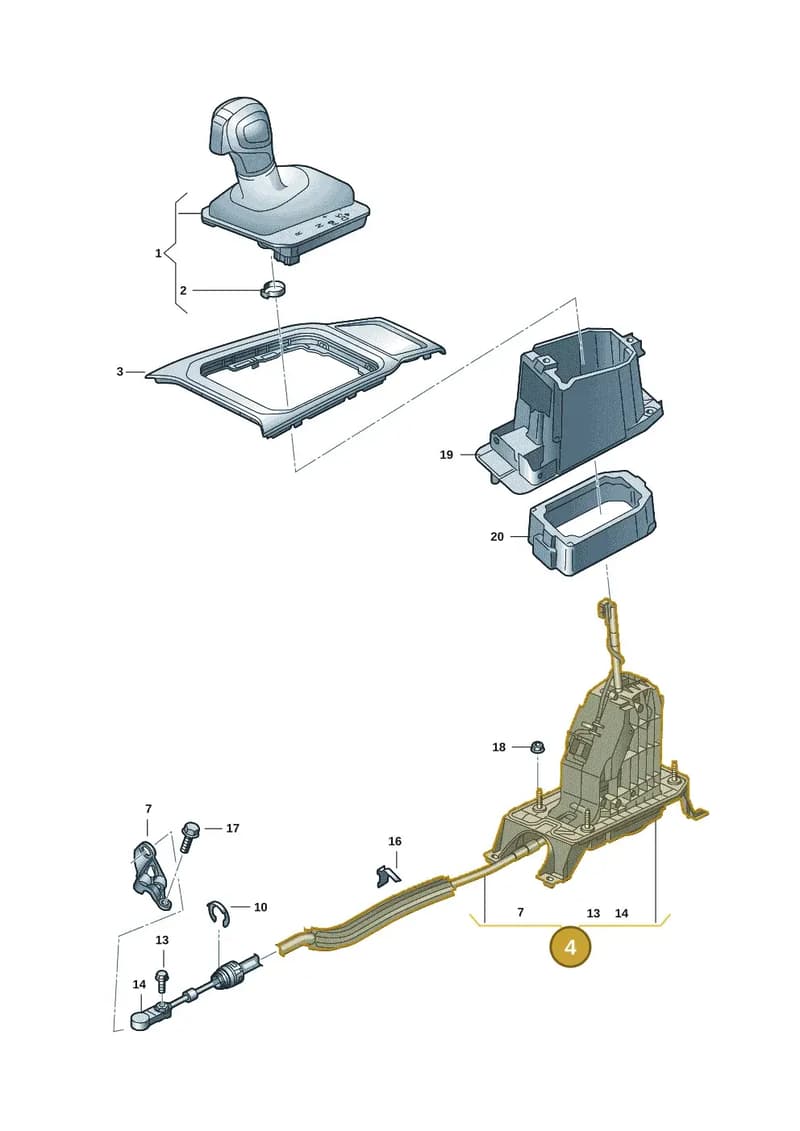 5Q0713025A — Volkswagen T-Roc Cabriolet (2019-2025) diagram 2gk713100, position 4