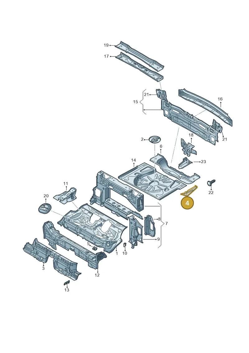 5Q0802092D — Audi A3 Cabriolet (2016-2020) diagram 778813100, position 4