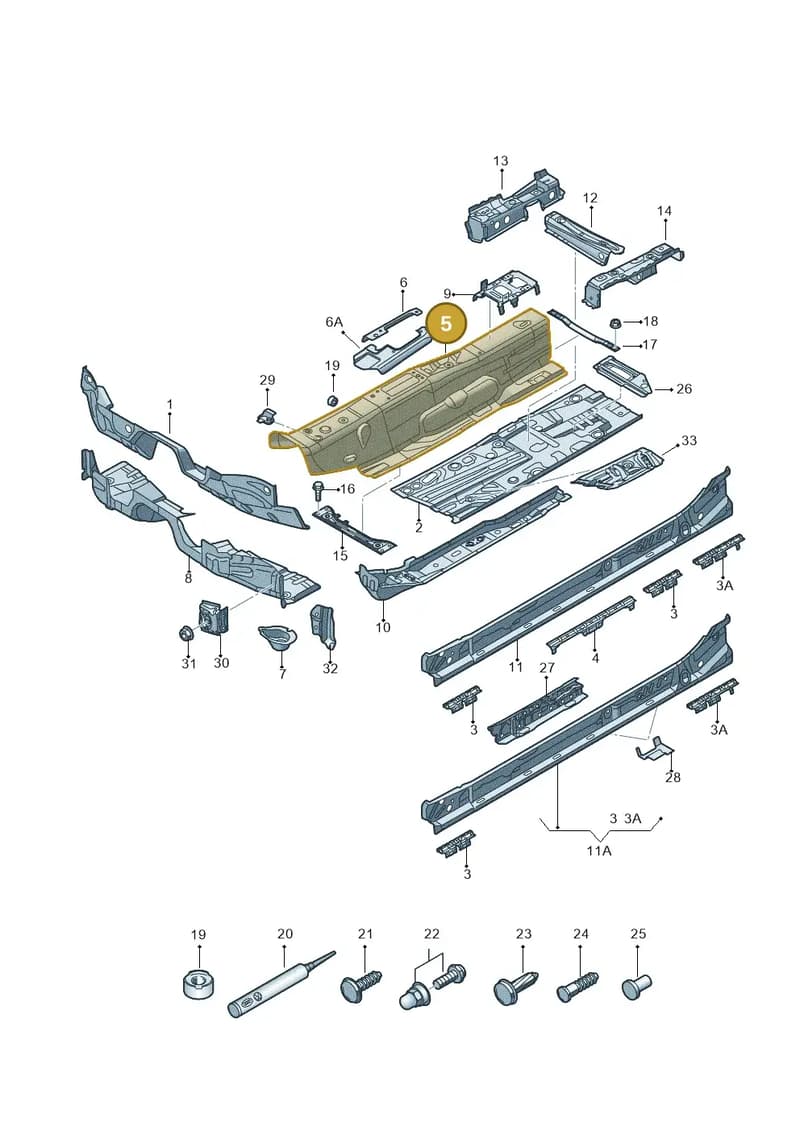 5Q0803299A — SEAT Leon ST (2016-2020) diagram 745803050, position 5