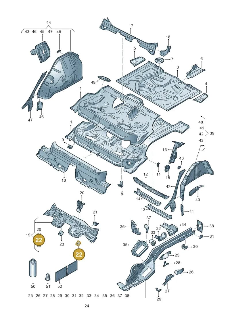 5Q0803502E — SEAT Leon (2019-) diagram 5fn803010, position 22