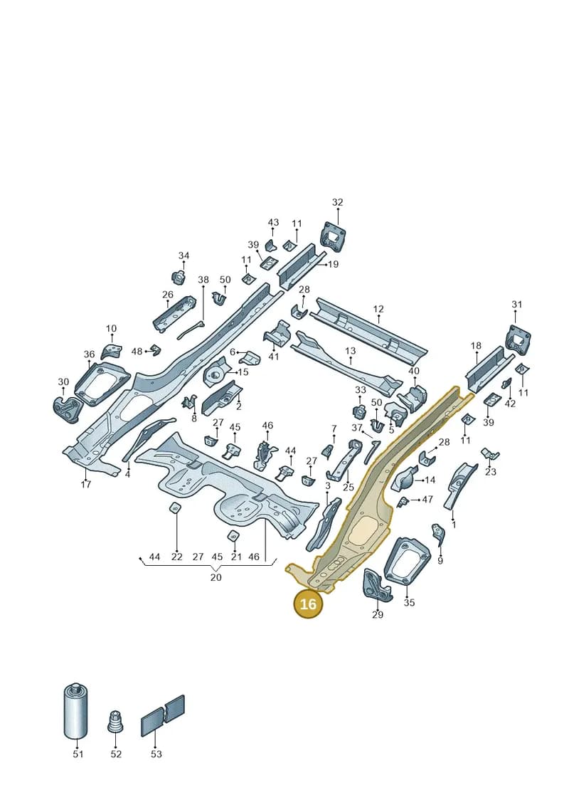 5Q0803505AP — Skoda Octavia (2019-2022) diagram 5h0803012, position 16