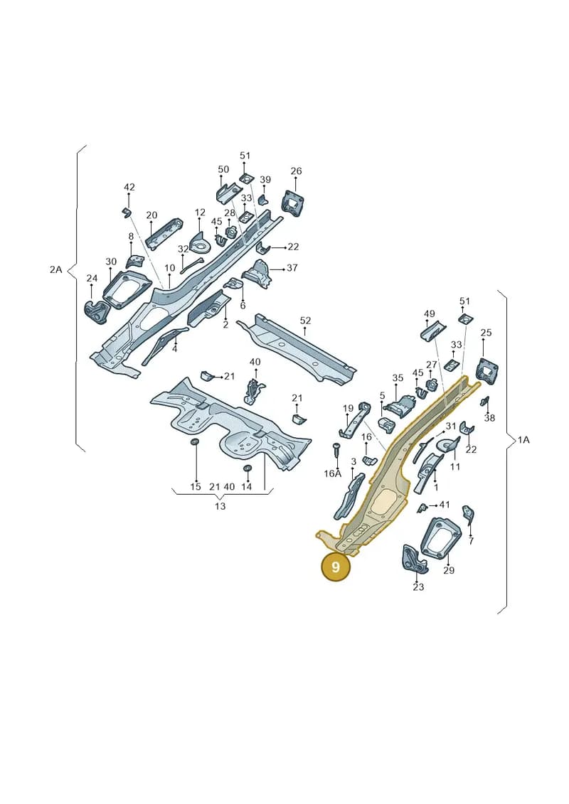 5Q0803505AP — Skoda Octavia (2019-2022) diagram 585803010, position 9