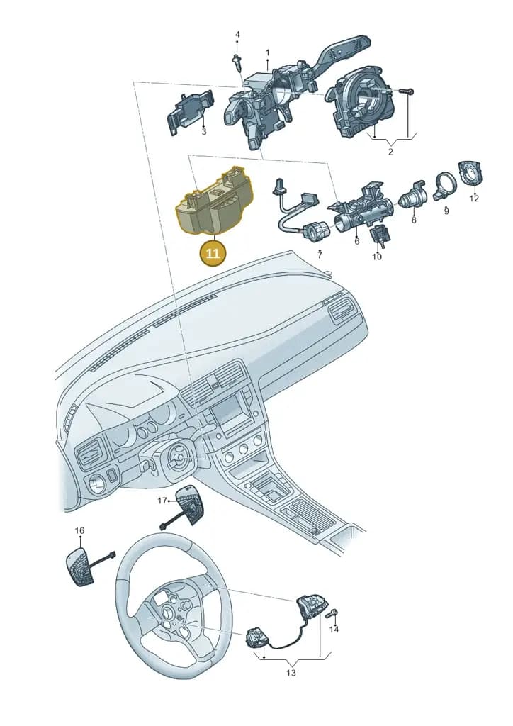5Q0905861 — Volkswagen Golf Estate (2013-2017) diagram 746953500, position 11