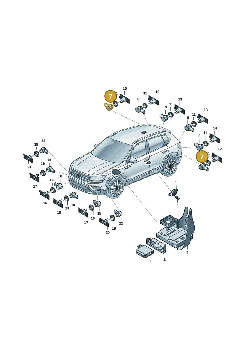 5Q0919275B9B9 — Volkswagen Taos 1.4 (2021-2023) diagram 2br919000, position 7