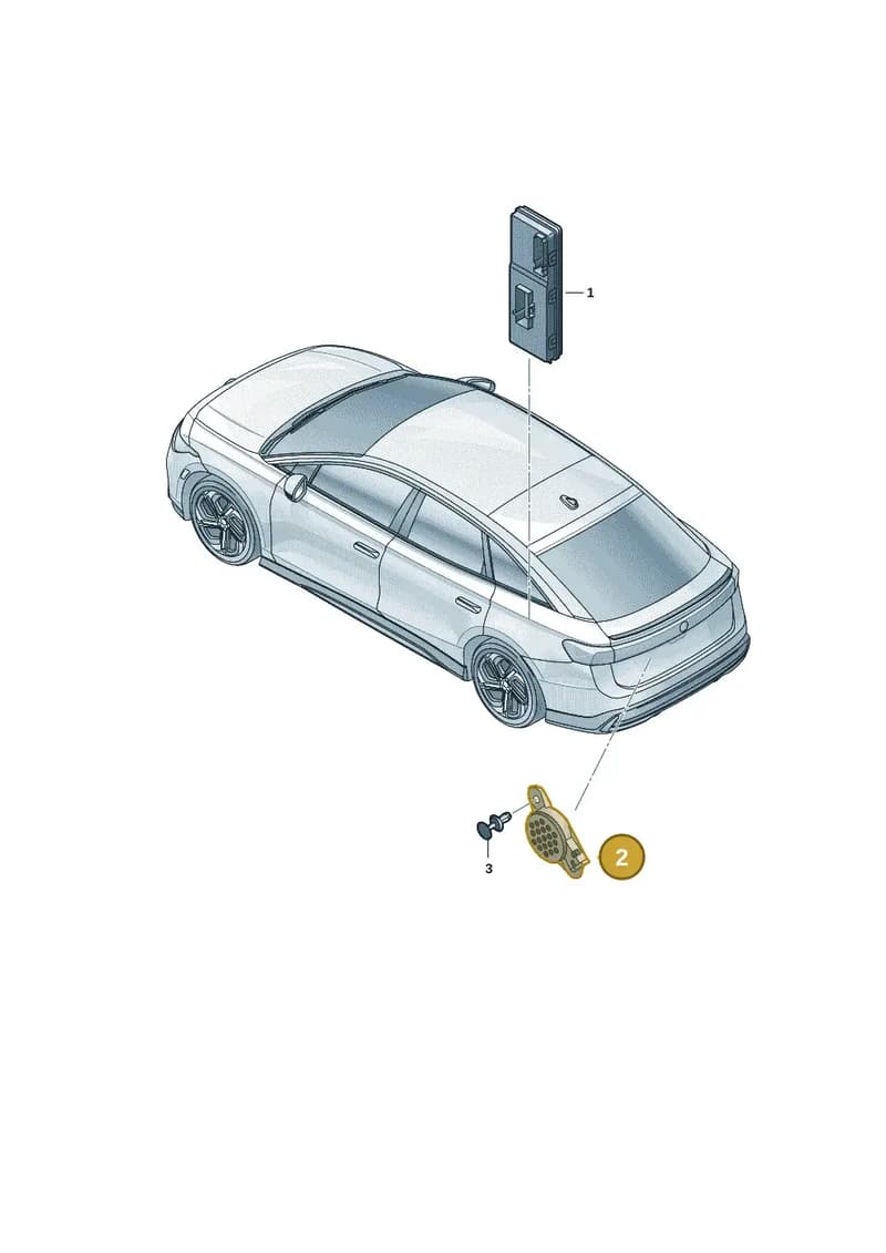 5Q0919279A — Volkswagen ID.7 (2023-2025) diagram 14b909200, position 2