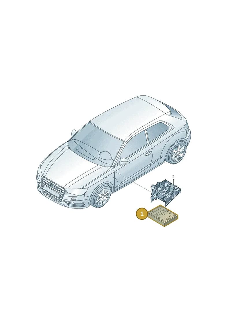 5Q0937084CL — Audi RS3 Sportback (2015-2016) diagram 745907020, position 1