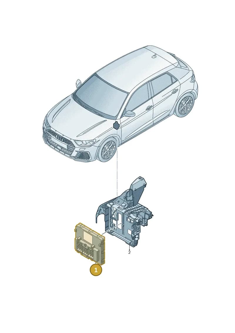 5Q0937084DG — Audi A1 Sportback (2018-2025) diagram 592907002, position 1