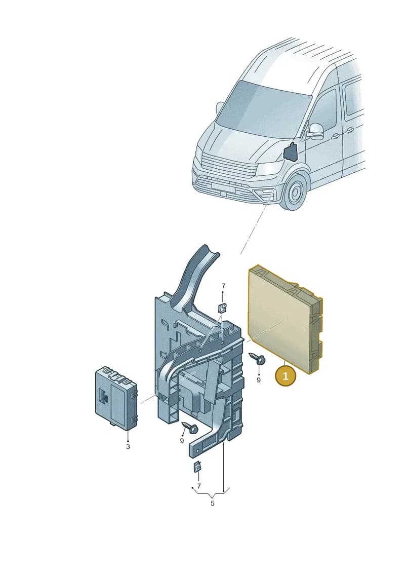 5Q0937084DP — Volkswagen e-Crafter (2018-2024) diagram 806937500, position 1