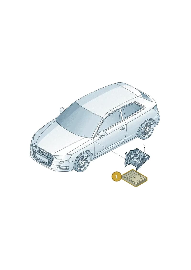 5Q0937084DP — Audi A3 Sportback (2016-2020) diagram 890907020, position 1