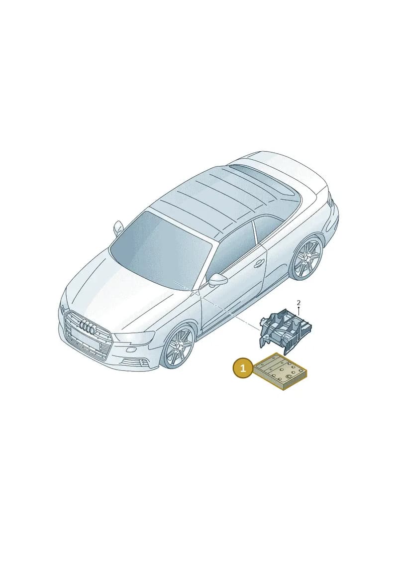 5Q0937084DP — Audi A3 Cabriolet (2016-2020) diagram 891907020, position 1