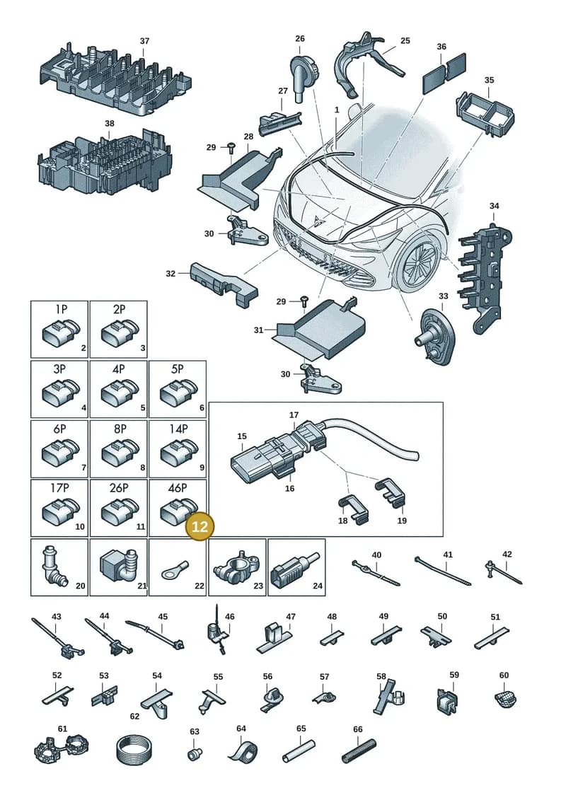 5Q0937702A — SEAT CUPRA Born (2021-) diagram 10s971080, position 12