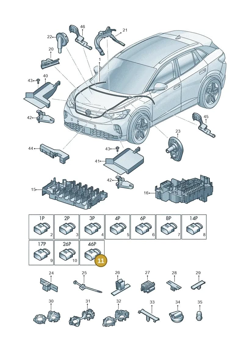 5Q0937702A — Volkswagen ID.4 (2020-2025) diagram 11a971080, position 11