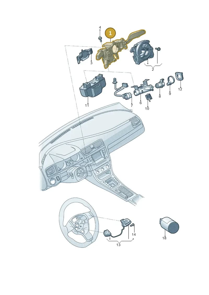 5Q0953513FIGI — Skoda Octavia (2014-2023) diagram 594953500, position 1