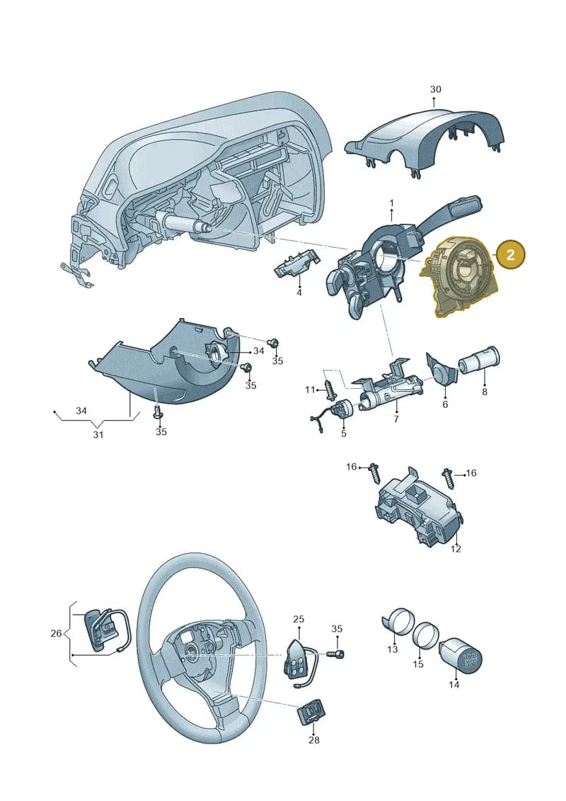 5Q0953569C — Skoda Rapid (2012-2022) diagram 779953500, position 2