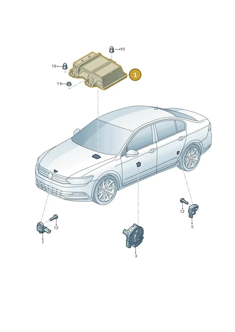 5Q0959655AM — Skoda Superb Combi (2015-2024) diagram 793959300, position 1