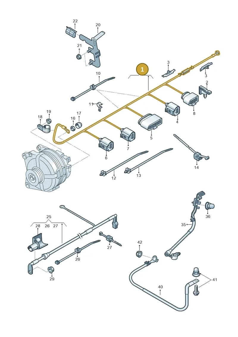 5Q0971230QT — Audi Q2 (2016-2025) diagram 803972000, position 1