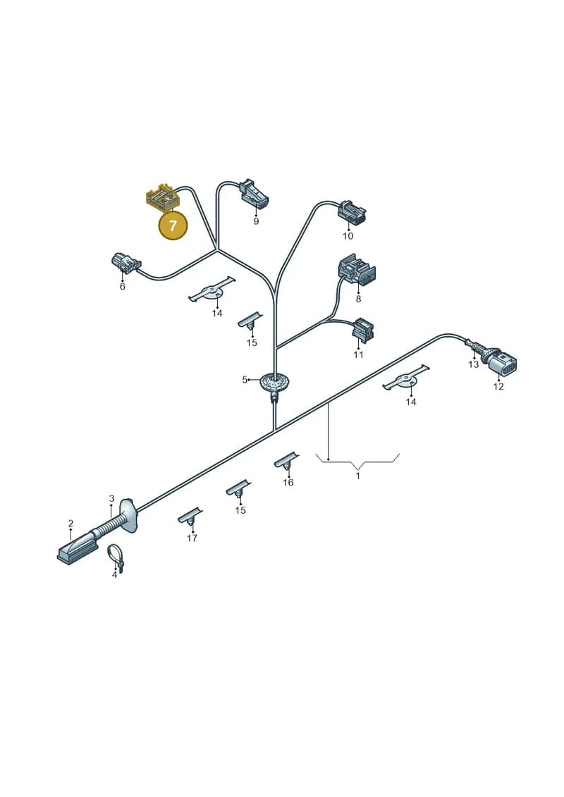 5Q0972703 — Audi RS3 Limousine (2017-2020) diagram 745972370, position 7