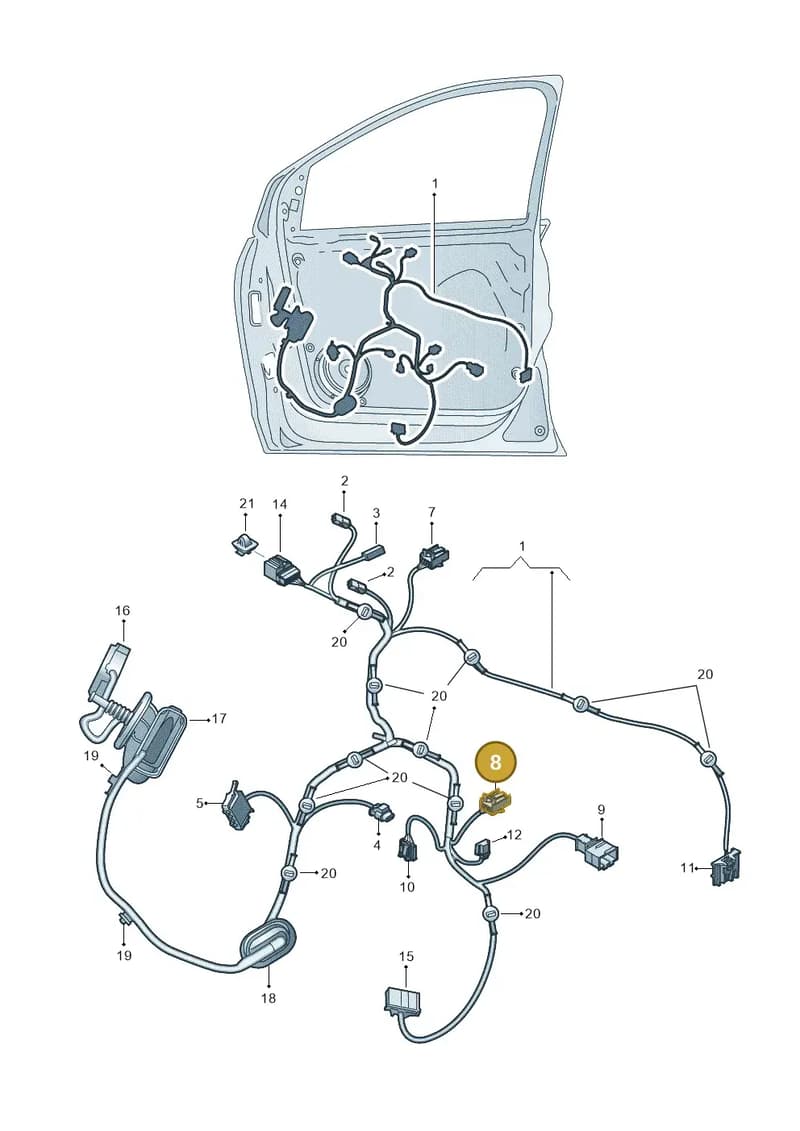 5Q0972703 — Volkswagen Polo Track (2023-) diagram 837972340, position 8