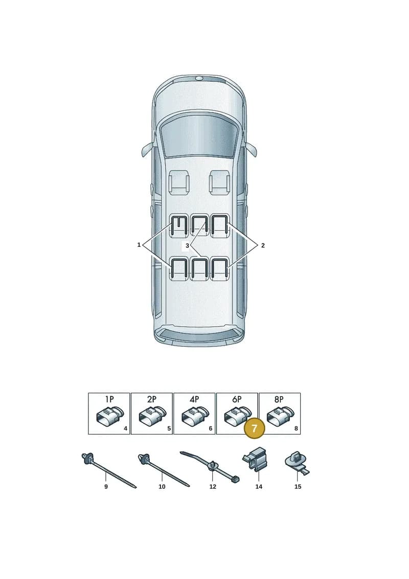 5Q0972706 — Volkswagen Multivan (2021-2025) diagram 7t0972270, position 7
